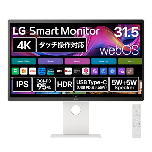 LGbGW[ USB-CΉ PCj^[ LG Smart Monitor zCg 32U880SA-W [31.5^ /4K(3840×2160j /Ch /60Hz]