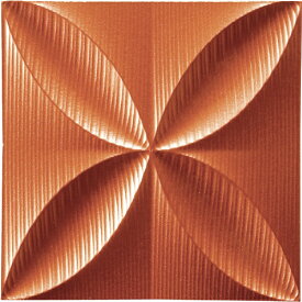 ユーパワー｜YOU POWER プラデック ウォール アート「エコー」 （メタルオレンジ）