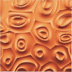 ユーパワー｜YOU POWER プラデック ウォール アート「ネビュラス」 （メタルオレンジ）