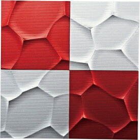 ユーパワー｜YOU POWER プラデック ウォール アート「クラック」 （シルバー＆メタルレッド）