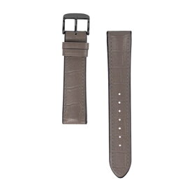 バンビ｜BAMBI 時計バンド 本革 型押し 裏ラバータイプ 撥水 かん幅22mm 美錠幅20mm 【黒美錠色のみ】 グレー BKE171GU