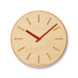 �^�J�^�����m�X�bLemnos Paper-Wood CLOCK �I�����W�Eline DRL19-06 OR