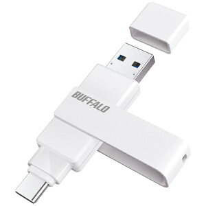 y2025N9{z BUFFALObobt@[ USB (Chrome/Android/iPadOS/iOS/Mac/Windows11Ή) zCg RUF3-ACR256G-W/C [256GB /USB TypeA{USB TypeC /USB3.2 /]]