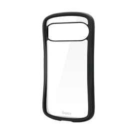 ELECOM｜エレコム Google Pixel 10 / 10 Pro ケース ハイブリッド カバー 衝撃吸収 カメラ周り保護 ワイヤレス充電可 ストラップホール付 ストラップホールシート付 フレームカラー Grippy ブラック PM-P252GRPFCBK