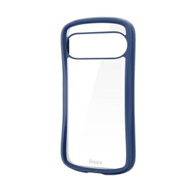 ELECOM｜エレコム Google Pixel 10 / 10 Pro ケース ハイブリッド カバー 衝撃吸収 カメラ周り保護 ワイヤレス充電可 ストラップホール付 ストラップホールシート付 フレームカラー Grippy ネイビー PM-P252GRPFCNV