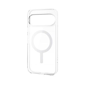 ELECOM｜エレコム Google Pixel 10 / 10 Pro ケース ハイブリッド カバー 衝撃吸収 カメラレンズ保護設計 磁気装着ワイヤレス充電対応 クリア PM-P252MAG02CR