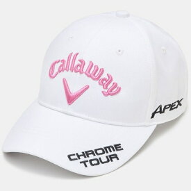 キャロウェイ｜Callaway レディース ゴルフキャップ TOUR RTW CAP ホワイト×ピンク C25990200 [レディース /フリーサイズ]