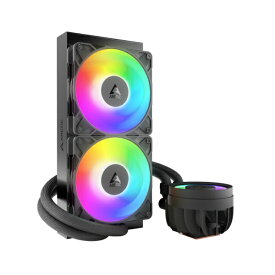 ARCTIC｜アークティック 水冷CPUクーラー 120mmファンx2 [LGA1851/1700・AM4/AM5] Liquid Freezer III Pro 240 A-RGB ブラック ACFRE00182A
