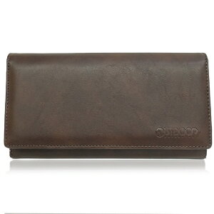 ファインプラス|FINE PLUS スムーズ合皮 エンボス 長財布 OUTDOOR PRODUCTS D.BROWN 22469103