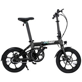 ERWAY｜イーアールウェイ 折りたたみ電動アシスト自転車 ERWAY A01 Lite ブラック [16インチ]【キャンセル・返品不可】 【代金引換配送不可】