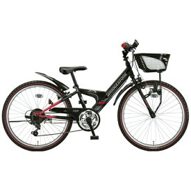 ブリヂストン｜BRIDGESTONE 24型 子供用自転車 エクスプレスジュニア (外装6段変速） ブラック＆レッド EXJ45【キャンセル・返品不可】 【代金引換配送不可】