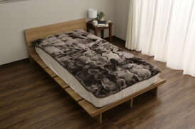 大宗｜DAISOU 【敷パッド】超ボリュームふわふか 無地 120x205cm ブラウン 963688/BR [セミダブルサイズ /ウォーム敷パッド]