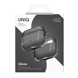 KENZAN�b�P���U�� AirPods Pro3 �Ή�TPU�P�[�X GLASE UNIQ GLOSSY SMOKE UNIQ-AIRPODSPRO3-GLSGSMK