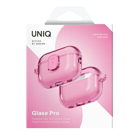 KENZAN｜ケンザン AirPods Pro3 対応TPUケース GLASE PRO UNIQ CANDY PINK UNIQ-AIRPODSPRO3-GLSPCPNK