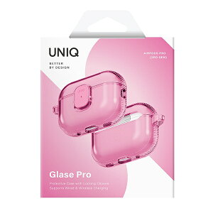 KENZAN|ケンザン AirPods Pro3 対応TPUケース GLASE PRO UNIQ CANDY PINK UNIQ-AIRPODSPRO3-GLSPCPNK