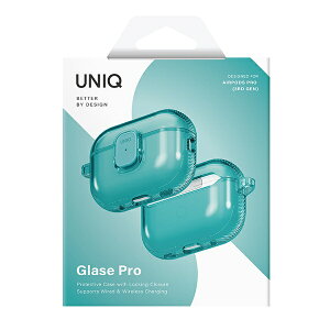 KENZAN�b�P���U�� AirPods Pro3 �Ή�TPU�P�[�X GLASE PRO UNIQ TEAL UNIQ-AIRPODSPRO3-GLSPTEAL