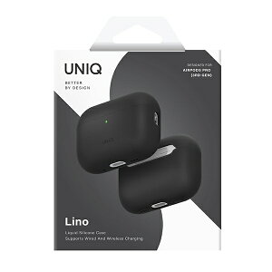 KENZAN|ケンザン AirPods Pro3 対応シリコンケース ハイブリッドリキッド LINO UNIQ CHARCOAL GREY UNIQ-AIRPODSPRO3-LINOCHRGRY