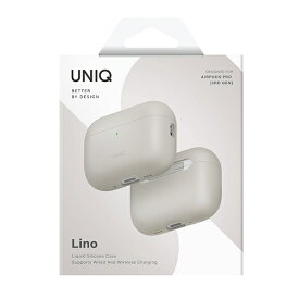 KENZAN｜ケンザン AirPods Pro3 対応シリコンケース ハイブリッドリキッド LINO UNIQ BEIGE IVORY UNIQ-AIRPODSPRO3-LINOBEGIVY