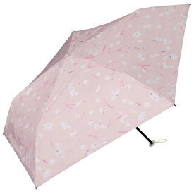 ワールドパーティー｜WPC. 折りたたみ傘 遮光軽量フラワープリント ミニ plantica×Wpc． ピンク PLP002-045-102 [日傘 /50cm]