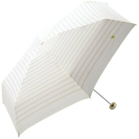 ワールドパーティー｜WPC. 折りたたみ傘 ハート刺繍ボーダーゴールド Wpc. ピンク 9510-128-002 [晴雨兼用傘 /50cm]