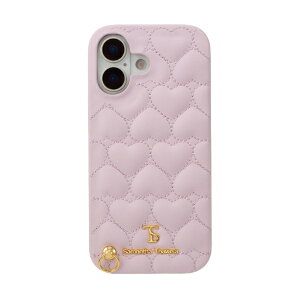 Samantha ThavasabT}T^oT Wrap Case Heart Quilting with Hand Strap for iPhone 17 sN