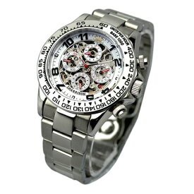 ジョンハリソン｜J.Harison 機械式多機能両面スケルトン時計 JH-003SW