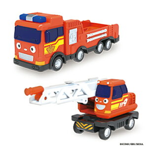 【2025年11月08日発売】 BANDAI|バンダイ ちびっこバス タヨ おともだちミニカーダブルセット−ヘッダー&ラダー−【発売日以降のお届け】