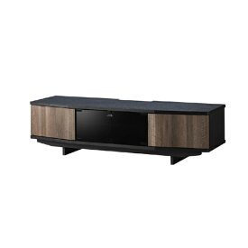 朝日木材｜ASAHI WOOD PROCESSING ~55V型対応テレビ台 ダークブラウン木目＆ブラック木目 AS-ANE1200DB