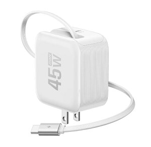 EcoFlow�b�G�R�t���[ RAPID 45W GaN�}���[�d�� (USB-C�P�[�u������) �z���C�g EFA-45WCHARGER2-W-JP