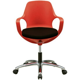 関家具｜SEKI FURNITURE オフィスチェア [W645xD645xH805〜920mm] POGO(ポゴ) レッド×座面ココア 094242