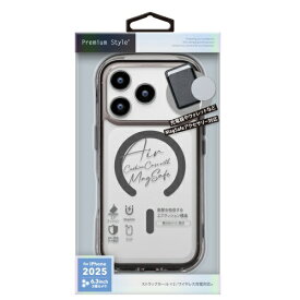 PGA｜ピージーエー iPhone 17 Proケース MagSafe対応 エアクッションケース Premium Style グラファイト PG-25BMA01BK