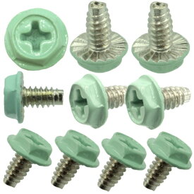 SSA｜エスエスエーサービス カラバリ 十字穴付き六角インチネジ [10個入] SN-022シリーズ ミントグリーン SN-022MG