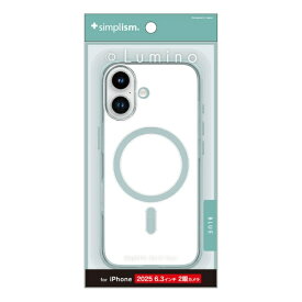 トリニティ｜Trinity iPhone 17 ケース ［Lumino］ MagSafe対応 背面クリアハードケース クリア×ブルー TR-IP25M2-LOCMS-CLBL