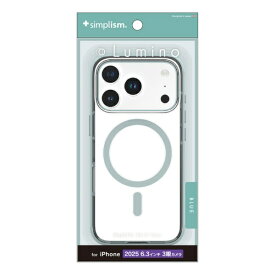 トリニティ｜Trinity iPhone 17 Proケース ［Lumino］ MagSafe対応 背面クリアハードケース クリア× ブルー TR-IP25M3-LOCMS-CLBL