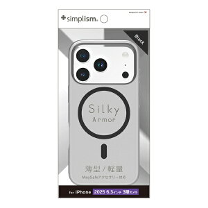 �g���j�e�B�bTrinity iPhone 17 Pro �P�[�X �mSilky Armor�n MagSafe�Ή� �V���L�[�^�b�`�P�[�X �}�b�g�N���A �u���b�N TR-IP25M3-SA-CLBK
