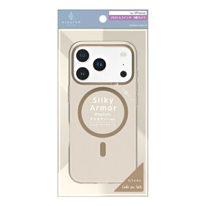 �g���j�e�B�bTrinity iPhone 17 Pro�P�[�X ajouter �A�W���e �mSilky Armor�n MagSafe�Ή� �V���L�[�^�b�`�P�[�X �J�t�F�I�� �x�[�W�� AJ-IP25M3-SA-CLBR