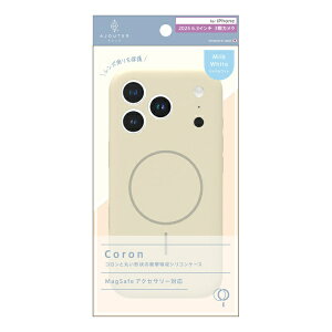 �g���j�e�B�bTrinity iPhone 17 Pro �P�[�X ajouter �A�W���e �mCoron�n MagSafe�Ή� �������݌v �Ռ��z���V���R���P�[�X �~���N�z���C�g AJ-IP25M3-CR-MWT