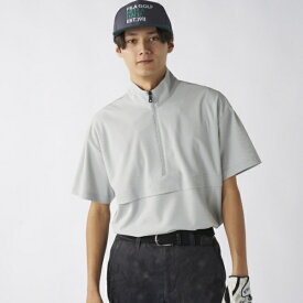 フィラゴルフ｜FILA GOLF メンズ ハーフジップ半袖プルオーバー グレー 785660 [メンズ /LLサイズ]【返品交換不可】