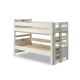 関家具｜SEKI FURNITURE 関家具　ラフォーレ4　2段ベッド　ホワイト/モスグリーン ホワイト/モスグリーン 414865【キャンセル・返品不可】 【代金引換配送不可】
