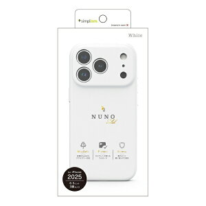 �g���j�e�B�bTrinity iPhone 17 Pro �P�[�X [NUNO] MagSafe�Ή� �w�ʃV���R�����U�[ �P�[�X �z���C�g TR-IP25M3-NNSL-SIWT