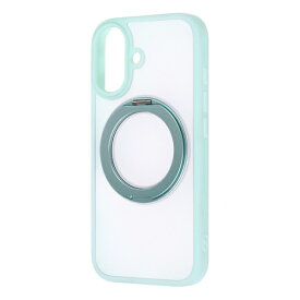 レイアウト｜rayout iPhone 17 ケース ハイブリッドケース シルキーマット マグネット充電対応 リング付き / ブルー RT-P52BS11/A