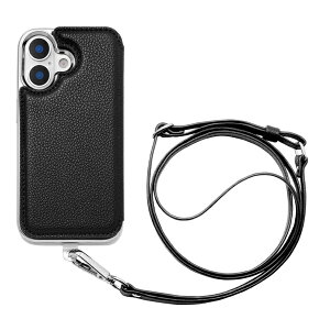 ���j�P�[�X�bUNICASE iPhone 17 �P�[�X Cross Body Case Duo �u���b�N UNI-25M-CBBK