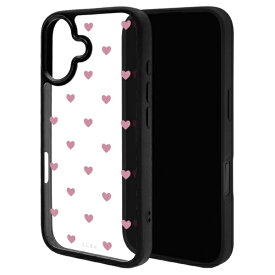 ラスタバナナ｜RastaBanana iPhone 17ケース iLBe ハートパターン ハイブリッドケース ピンク