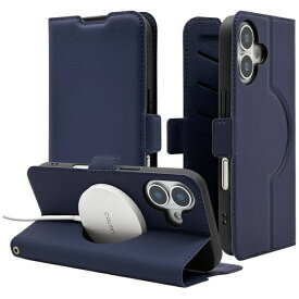 ラスタバナナ｜RastaBanana iPhone 17（6.3インチ） ケース 手帳型 磁力充電対応 ネイビー 8863IP5ABSMMNV