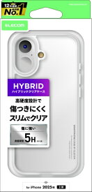ELECOM｜エレコム iPhone 17 ケース ハイブリッドケース クリア PM-CA25AHVCKCR
