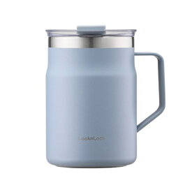 ベストコ マグカップ ふた付き 保温 保冷 ステンレス 475ml ロック＆ロック メトロ ブルー LHC4219SBLU