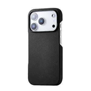 ELECOMbGR iPhone 17 Pro P[X \tgU[ P[X I[vU[ ubN PM-A25CPLOBK