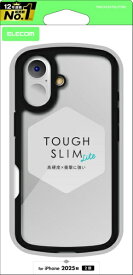 ELECOM｜エレコム iPhone 17 ケース TOUGH SLIM LITE フレームカラー ブラック PM-CA25ATSLFCBK