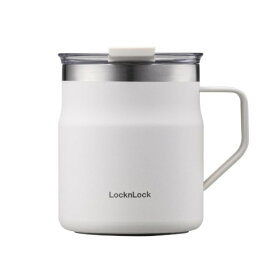 ベストコ マグカップ ふた付き 保温 保冷 ステンレス 355ml ロック＆ロック メトロ ホワイト LHC4218NWHT
