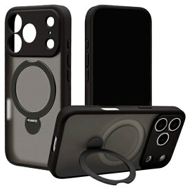 ラスタバナナ｜RastaBanana iPhone 17 Proケース ZEROSAFE 極 回転スタンド 磁力充電対応 FBK ブラック